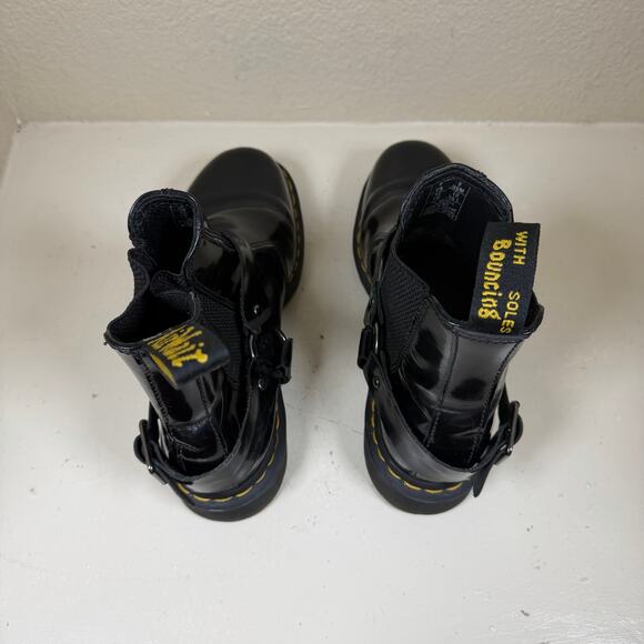 Dr. Martens Wincox Smooth Leather Buckle Boots - Black Mens 9 - Women’s 10 - Picture 6 of 8